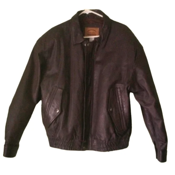 St Johns Bay Jacket Leather John's Bay Padded Jacket 90's Vintage